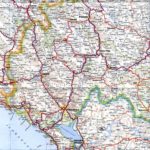Mapa de carreteras de Montenegro